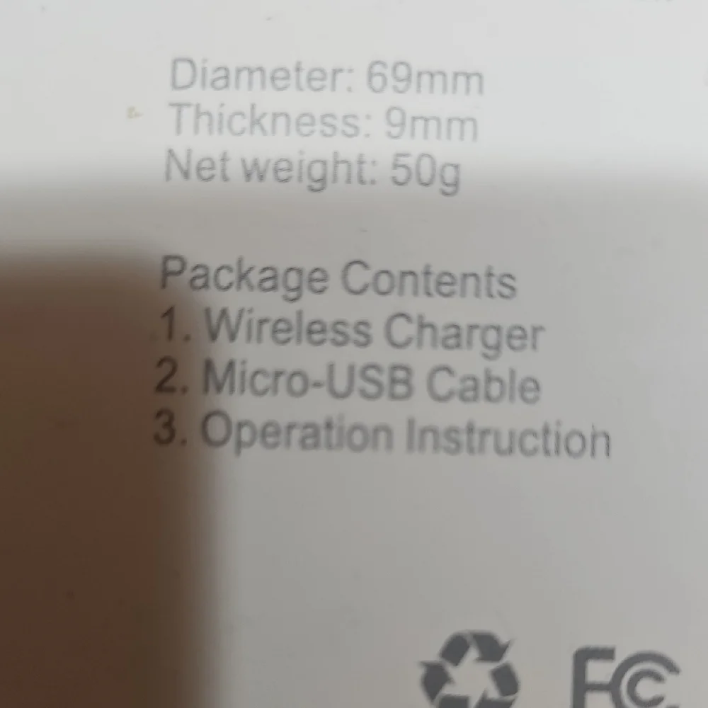 Wireless Charging Pad NWT DC 5V